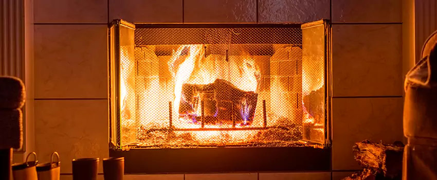 Mendota Hearth Landscape Fireplace Installation in Bridgeton, New Jersey