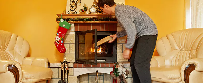 Rusted Metal Fireplace Restoration in Bridgeton, New Jersey